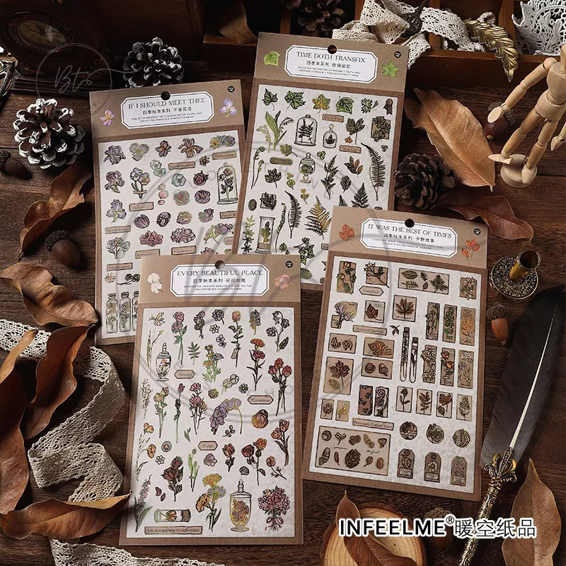 

Journamm.id 1 Lembar Stiker Desain Tanaman Gaya Vintage Untuk Dekorasi Scrapbook