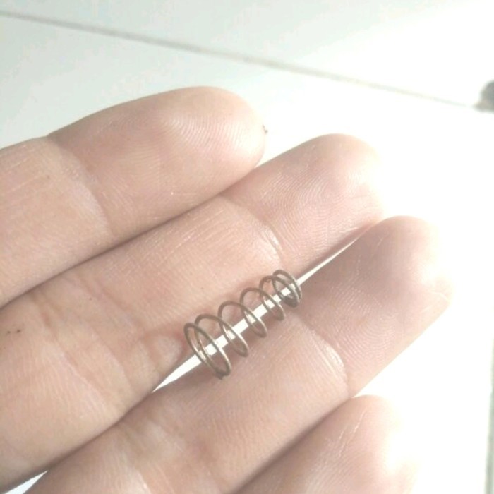 per spring kerucut stainless 07mm panjang 15mm
