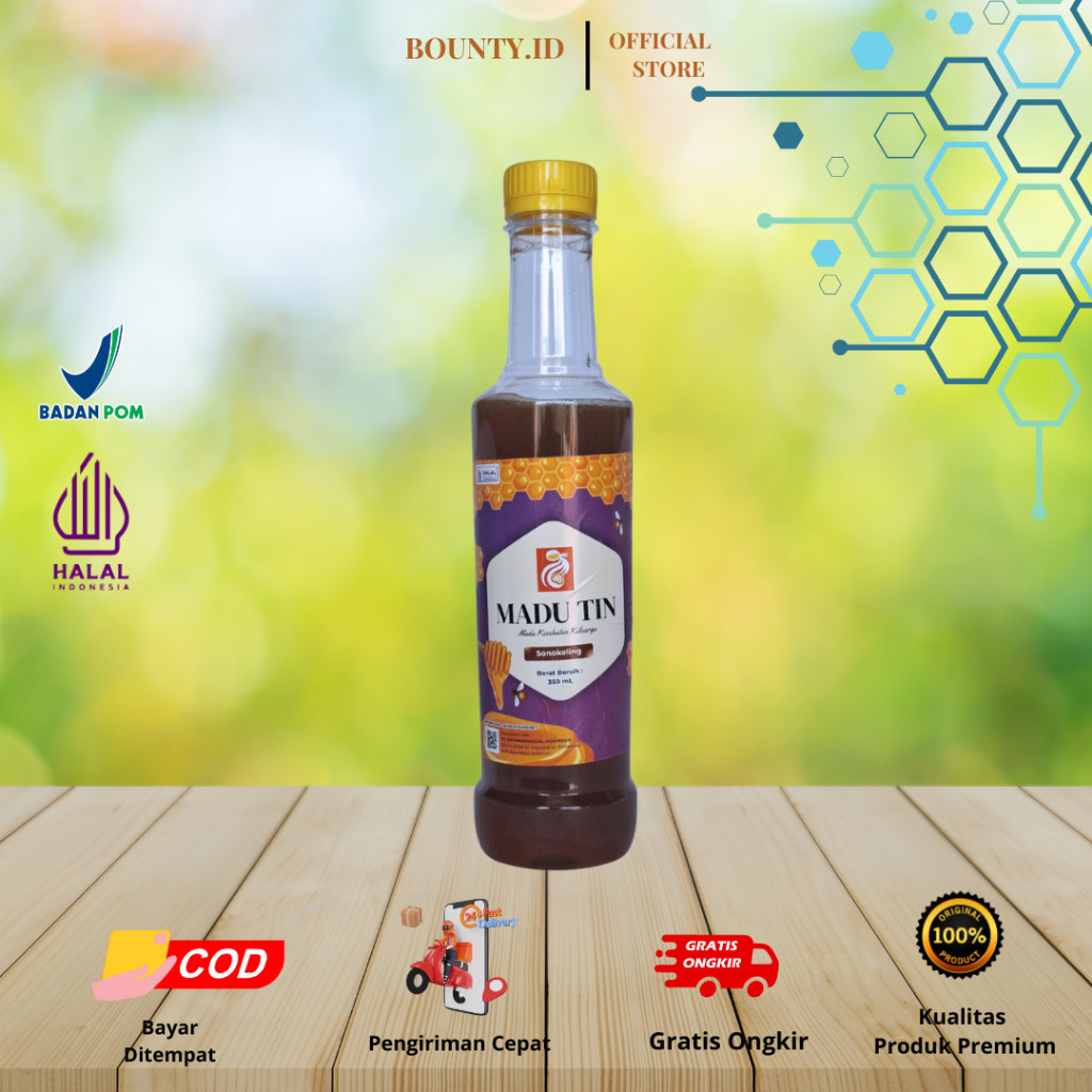 

Madu Sonokeling 150ml 350ml 500ml asam fenolat flavonoid asam kafeat