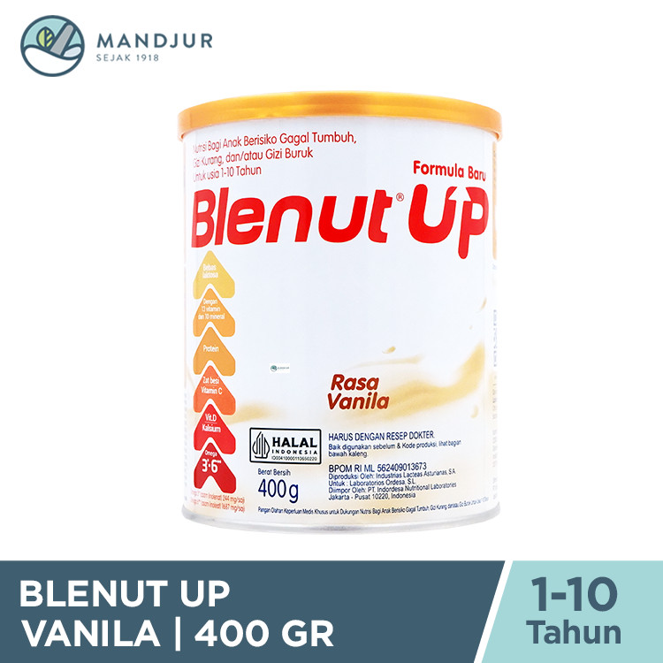 

Blenut UP Vanilla 400 gr - Susu Khusus Anak Malnutrisi atau Gizi Buruk