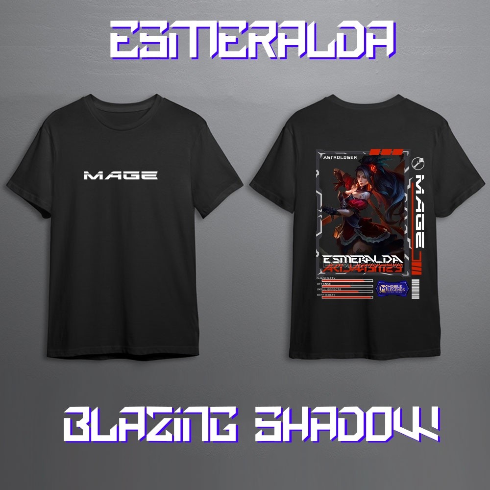 GAME - Hero Mobile Legend ESMERALDA MAGE MLBB T-Shirt - Baju Kaos - Cotton Combed 24s