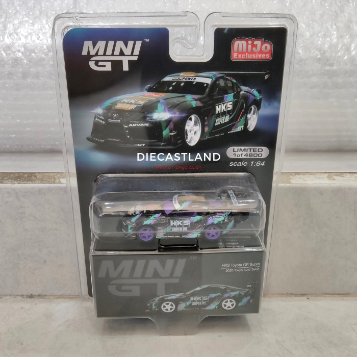 Mini GT #350 HKS Toyota GR Supra (A90) 2020 Tokyo Auto CHASE mgt00350