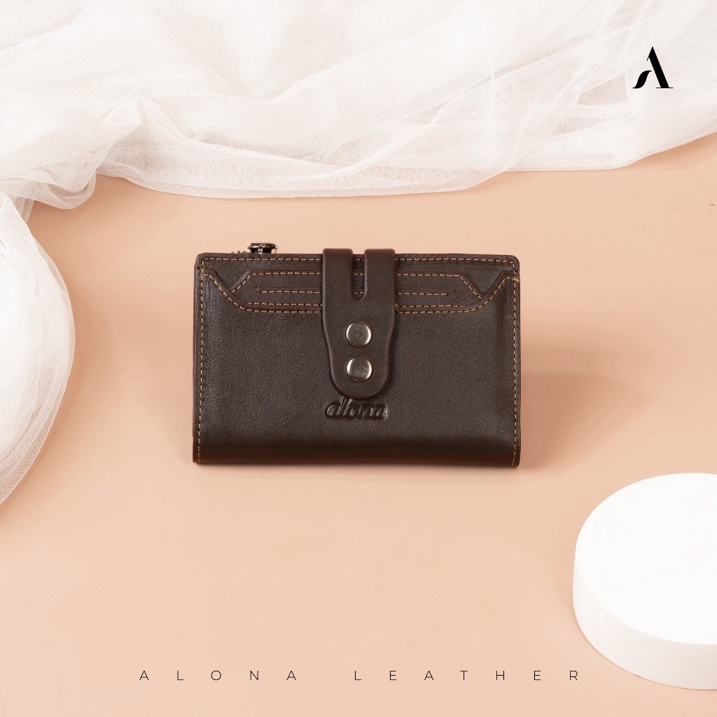 REVEN LEATHER - Alona Leather Dompet wanita terbaru / kulit asli Alona Tianna dompet atm dompet kart