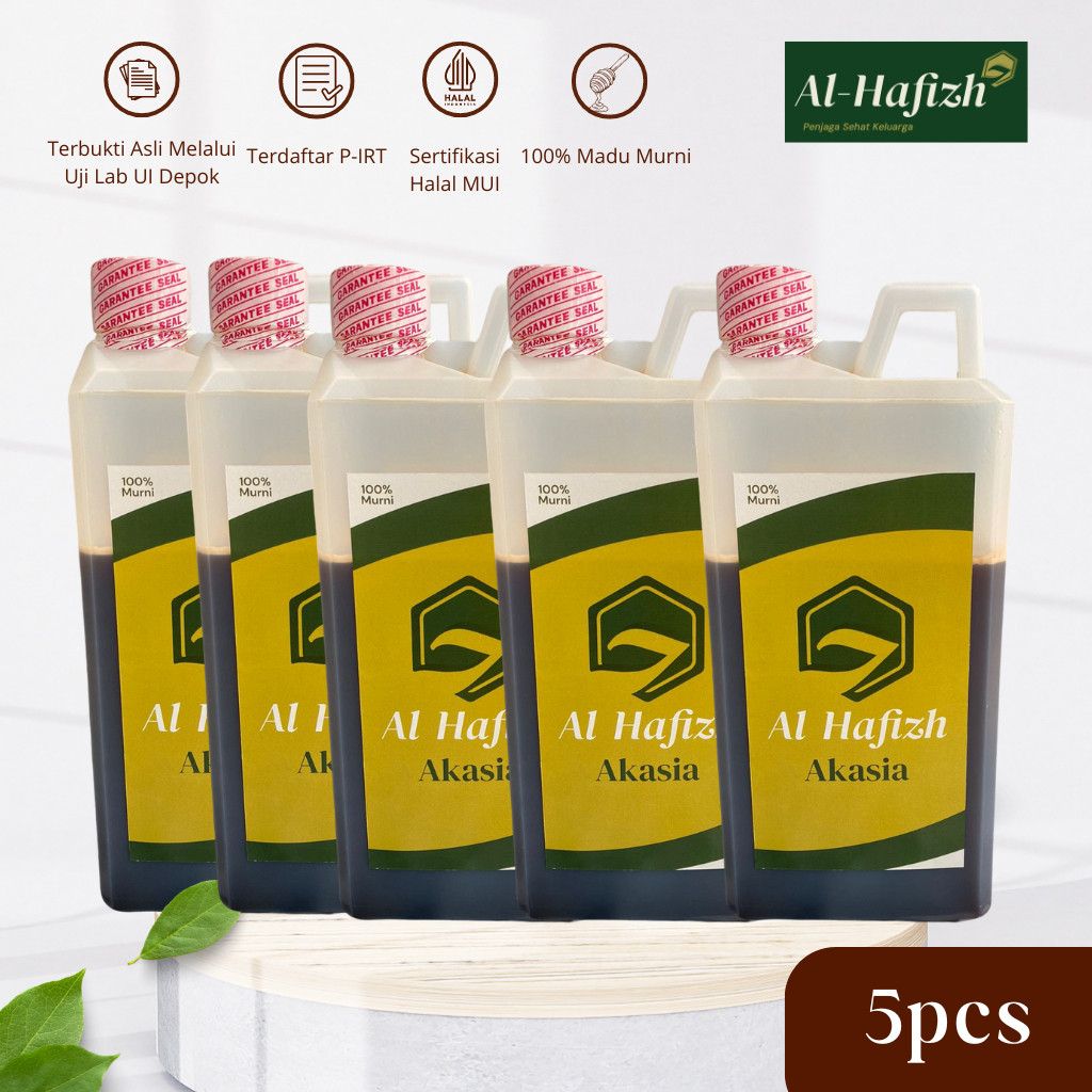 

Madu Hutan Akasia Asli Murni Al Hafizh Nektar Akasia 1000gram Paket 5 Botol