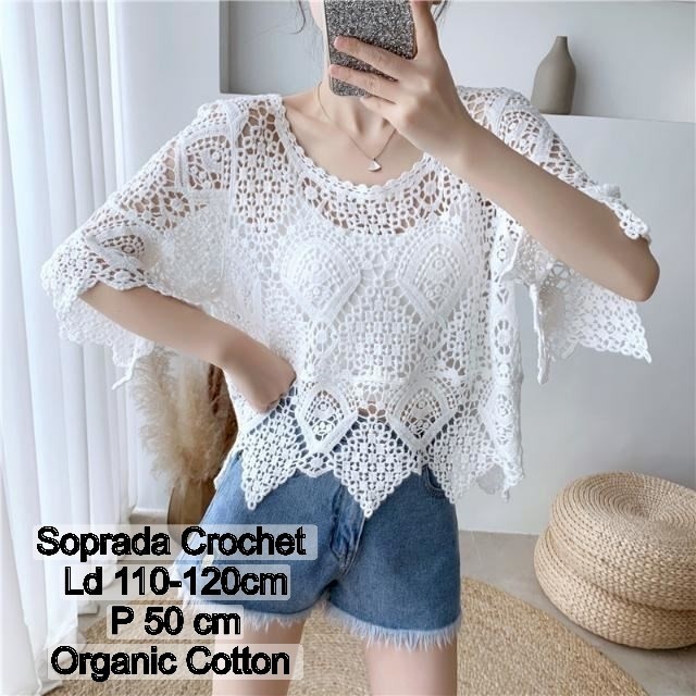 Outer Katun Pantai Wanita Baju Pantai - soprada putih