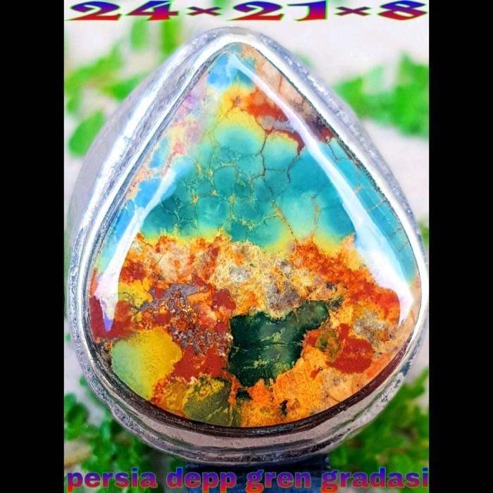 Pirus Persia Abdul Rozaq multicolour gradasi urat emas