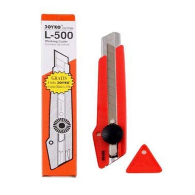 

[KIRIMHARIINI] - Cutter besar JOYKO L-500 + FREE GIFT Isi cutter L-150 1 tube