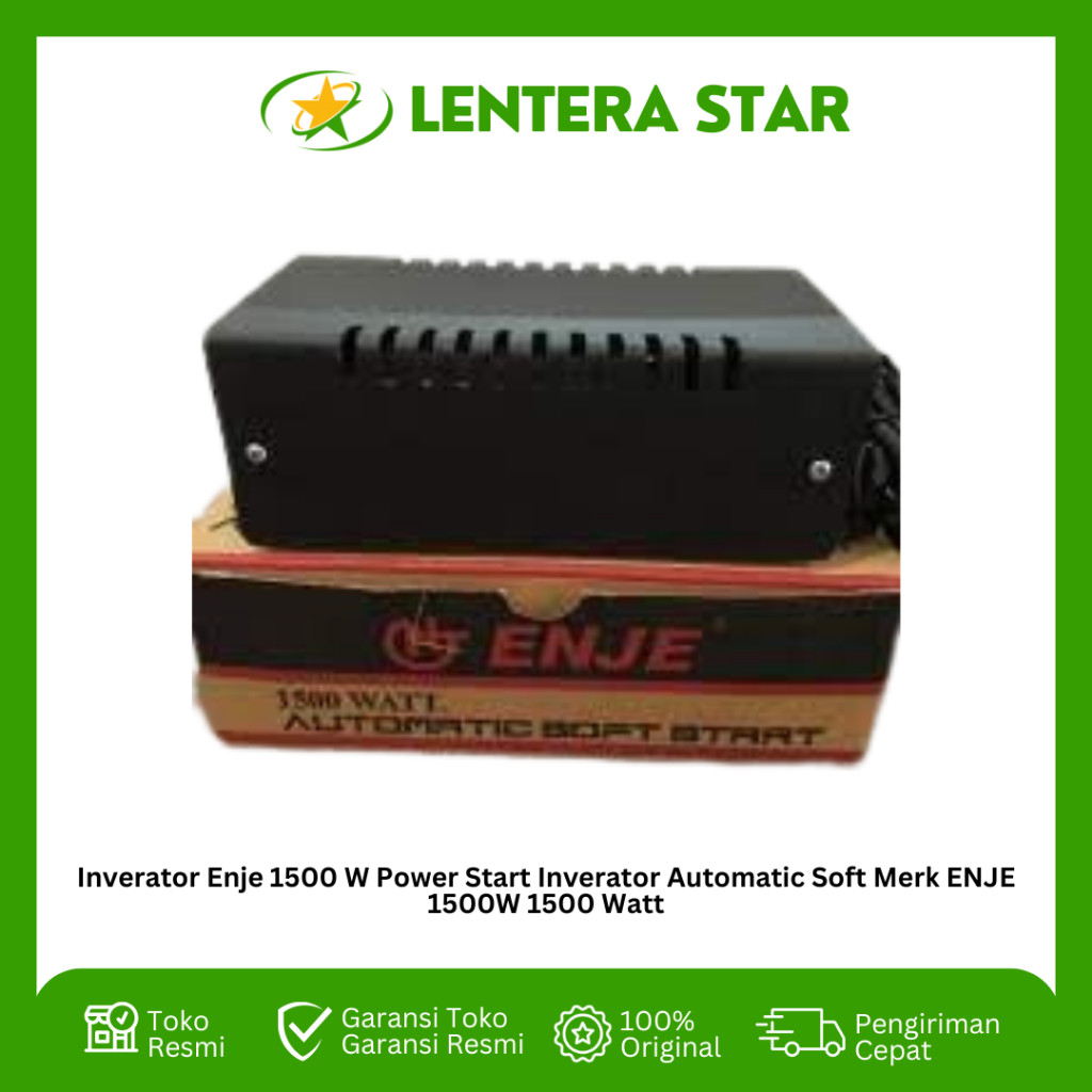 Inverator Enje 1500 W Power Start Inverator Automatic Soft Merk ENJE 1500W 1500 Watt