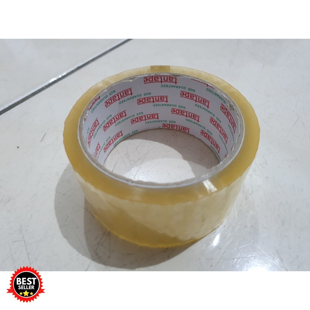 

Lakban Plastik OPP 2 inch Merk Tantape (Isi 6 roll)