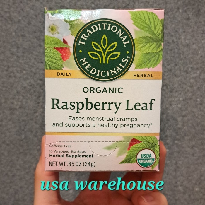 

Traditional Medicinals Organic Raspberry Leaf 16 tea bags - ECERAN= 4teabag