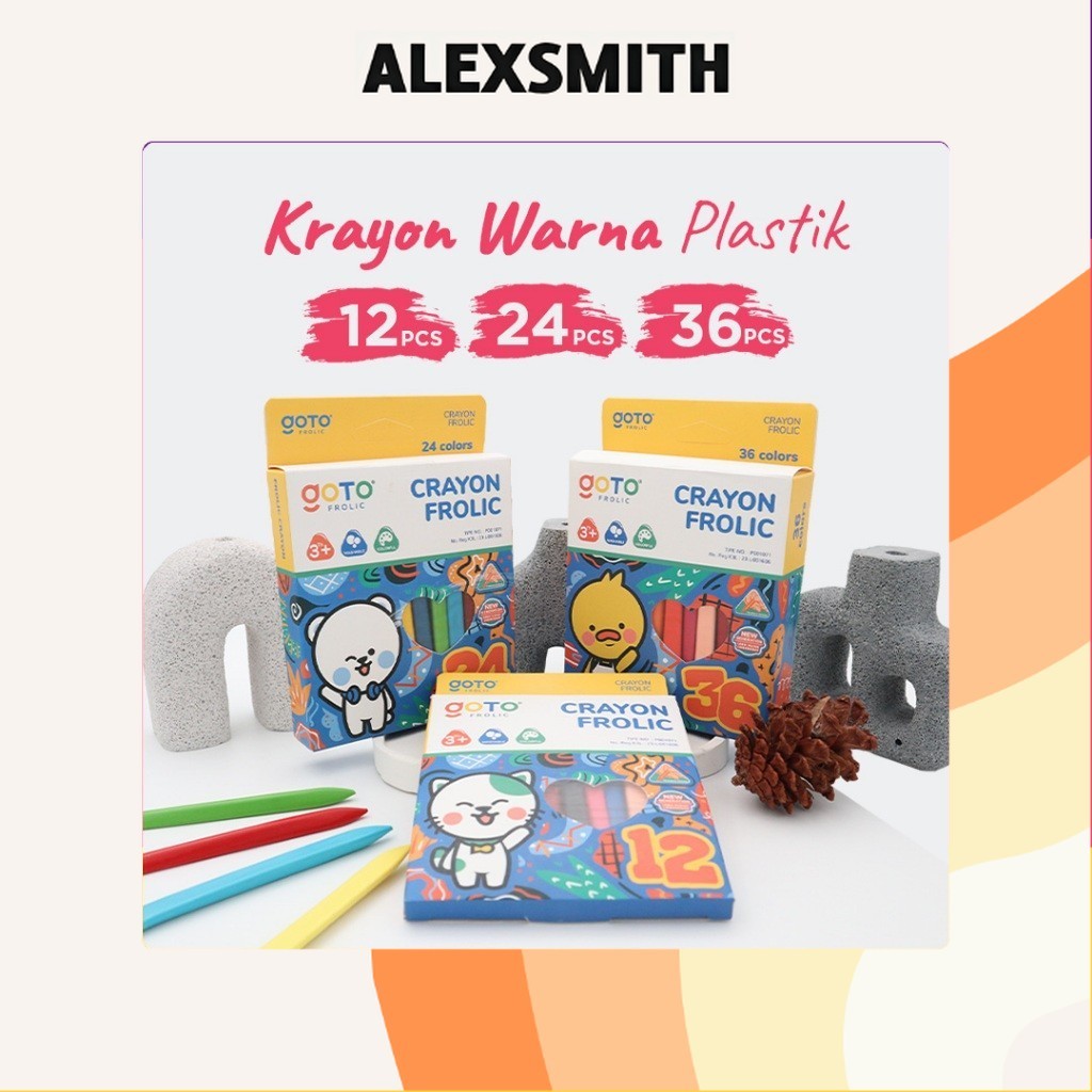 

Goto Frolic Crayon Krayon Pensil Warna Set Lengkap Kerayon Anak