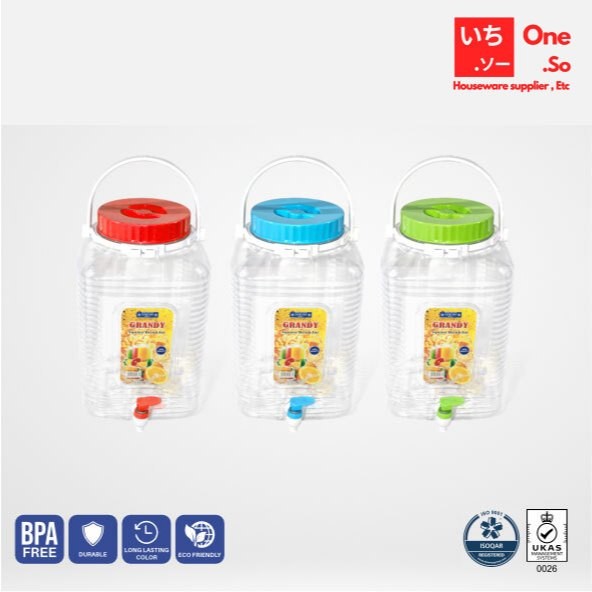 TOPLES PLASTIK KRUPUK LUCKY STAR / GRANDY SQUARE JAR 10 L - LUCKY STAR