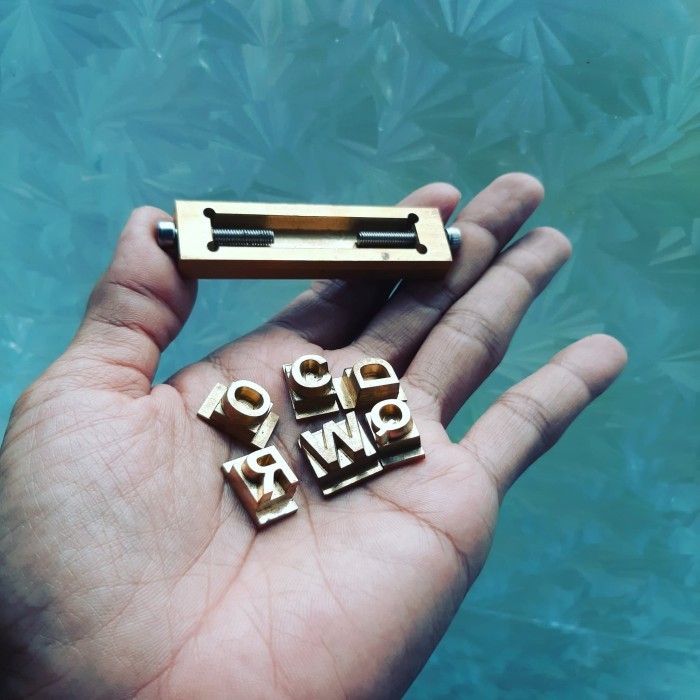 

angka dan huruf alphanumeric custom stamp - Alpanumerik 10m, 10