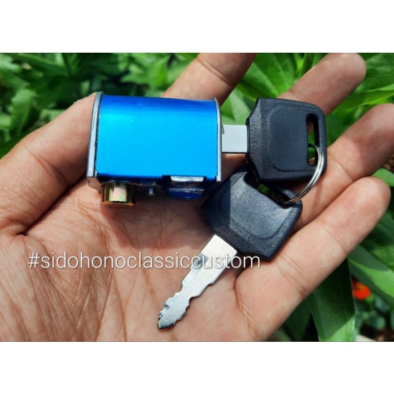 AKSESORIS SEPEDA MOTOR Kunci stang honda c70 win100 win GL100 GL komplit NEW PRODUK