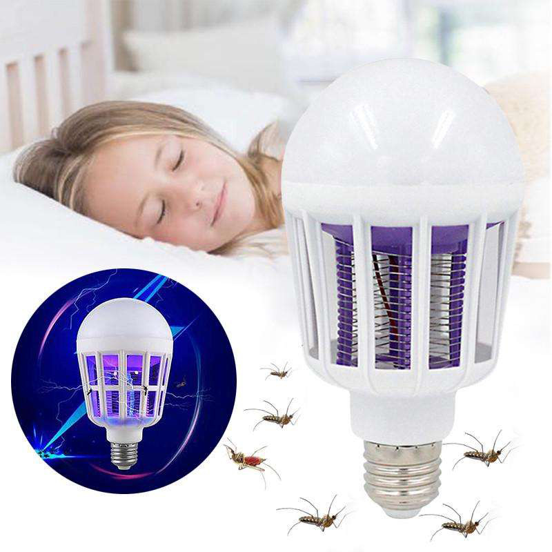

1Pcs Bug Zapper Light Bulb Bulk 2 in 1 Electronic Mosquito Killer Lamp LED Light for Fruit Flies Bug Fly Insect Mosquito Control