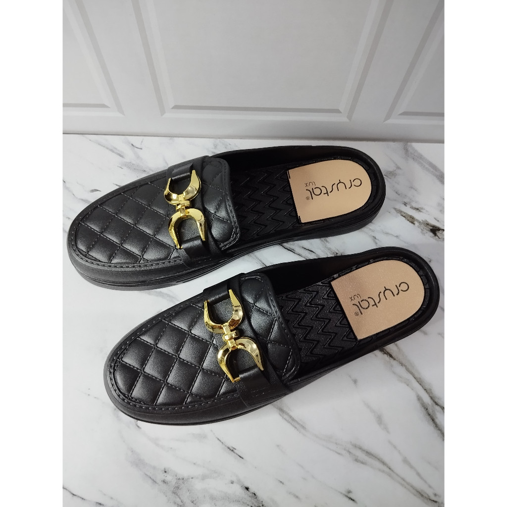 Sepatu Sandal slop Wanita Hitam Anti Slip