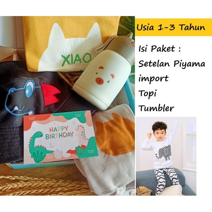 Hampers Kado Anak Laki-laki 1-3 Tahun  Hadiah ulang tahun Anak cowok - 1-2 thn