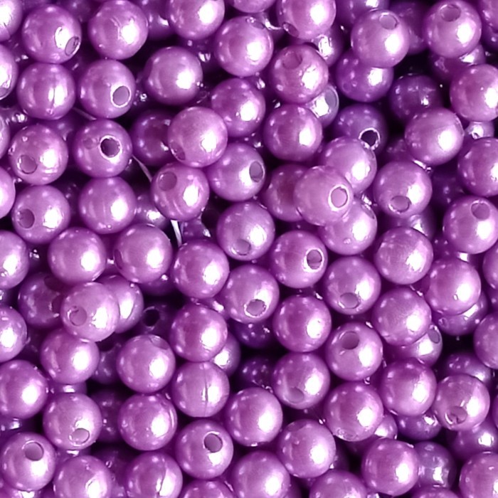 mutiara ringan/mutiara/mutiara manik manik/mutiara uk 6mm/per 10 gr/ - Ungu