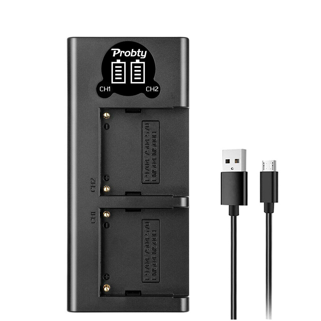 2300mAh NP-FM500H Battery with Charger for Sony NP FM500H, DSLR-A350 DSLR-A700 DSLR A200 A300 A450 A