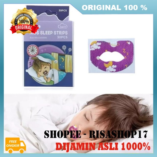 Plester Mulut Anti Ngorok Plester Penutup Mulut Anti Dengkur Plester Mulut Tidur Anak 100% ASLI