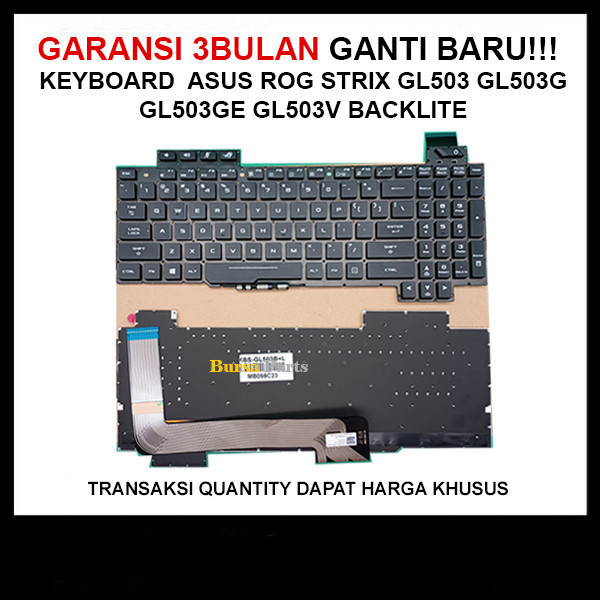 KeybaordAsus ROG Strix GL503 GL503g GL503ge white backlite .