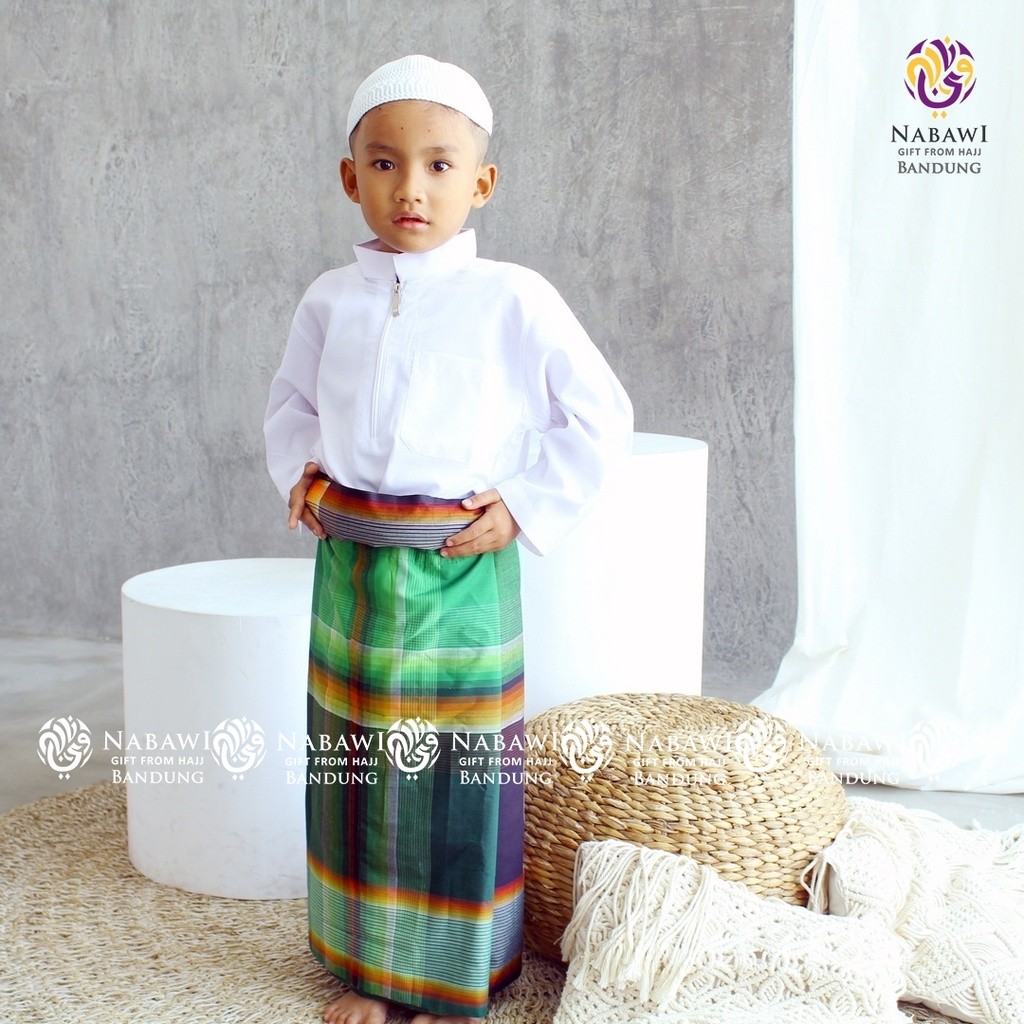 Sarung Wadimor Anak Junior Sarung Tenun Anak-Anak Perlengkapan Sholat Gresik