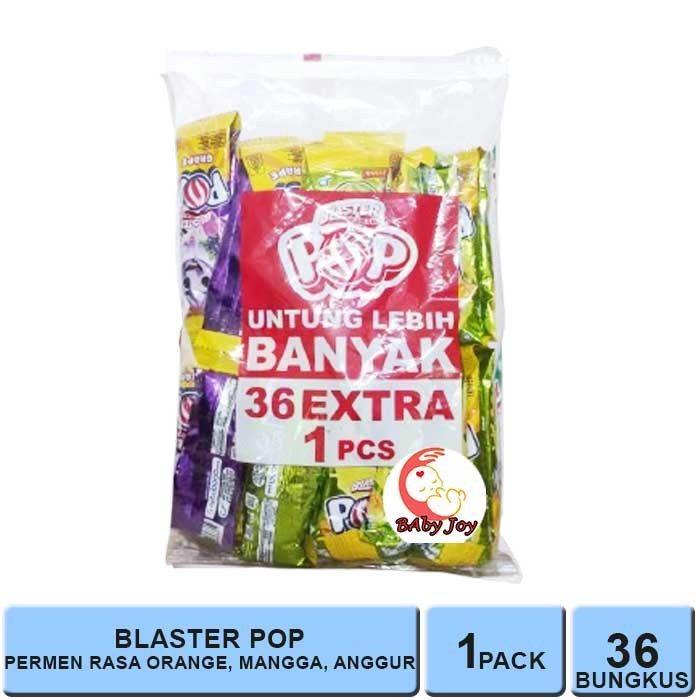 

1 PACK ISI 36 PCS PERMEN BLASTER POP