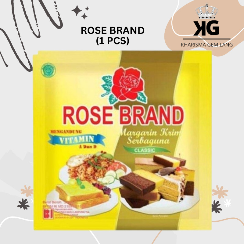 

KG - ROSE BRAND MARGARINE 200 GRAM Mentega Kue Nasi Goreng Roti Masak Pengganti Minyak Anak Dewasa Murah