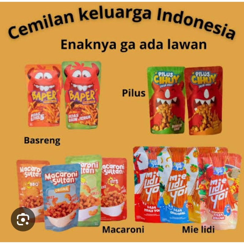 

Camilan Kering Produk Cekelin Komplit