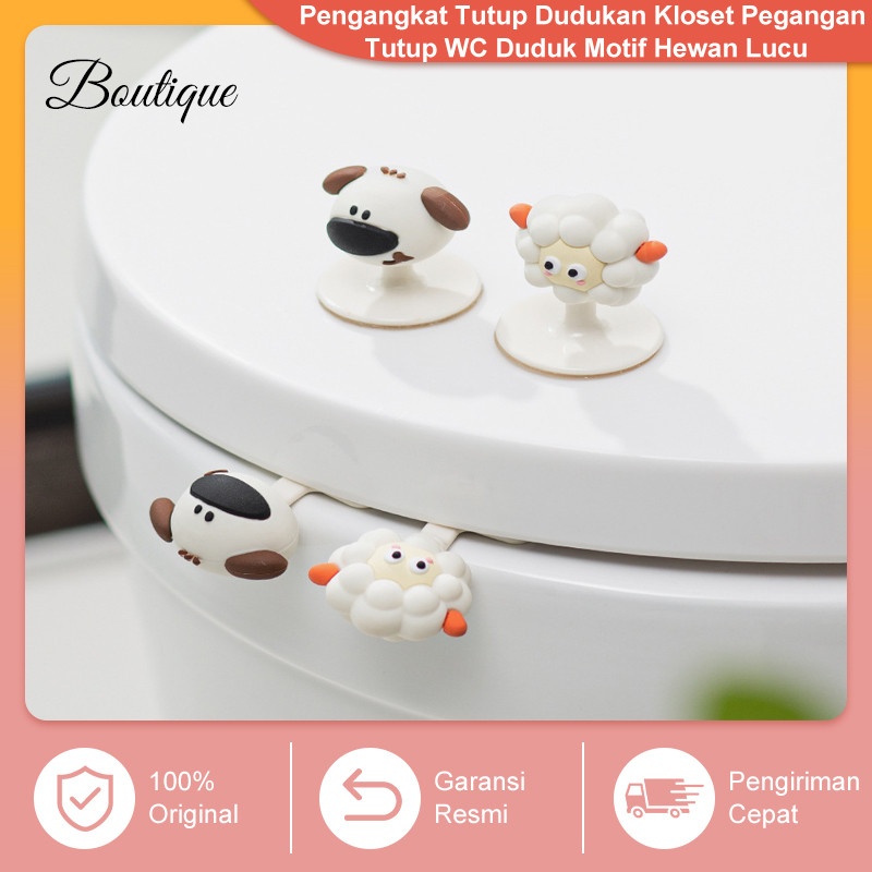 Pengangkat Tutup Dudukan Kloset Pegangan Tutup WC Duduk Motif Hewan Lucu