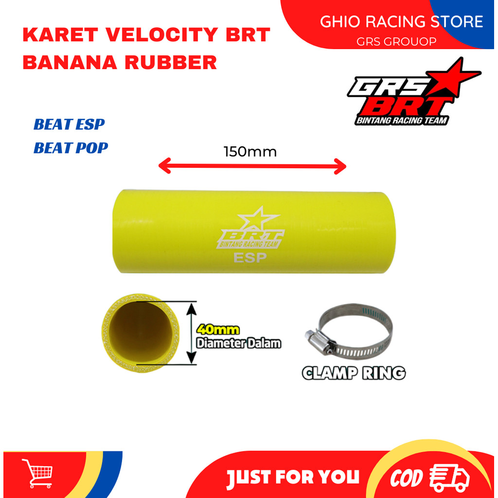 Ghio Racing Velocity Banana BRT Beat Pop,Beat Esp - Karet Velocity Brt Yellow Banana