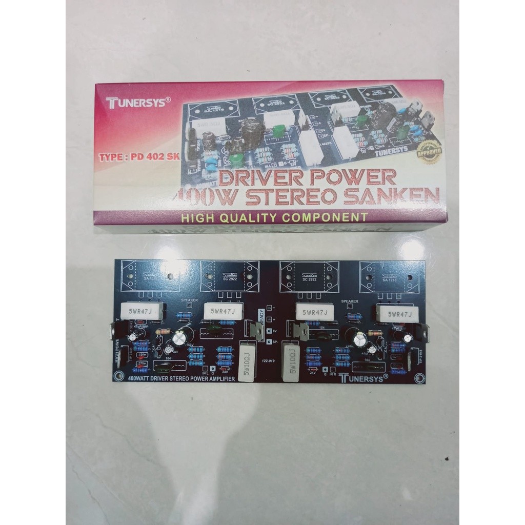 KIT DRIVER POWER SANKEN 400 WATT STEREO 400w stereo by tunersys