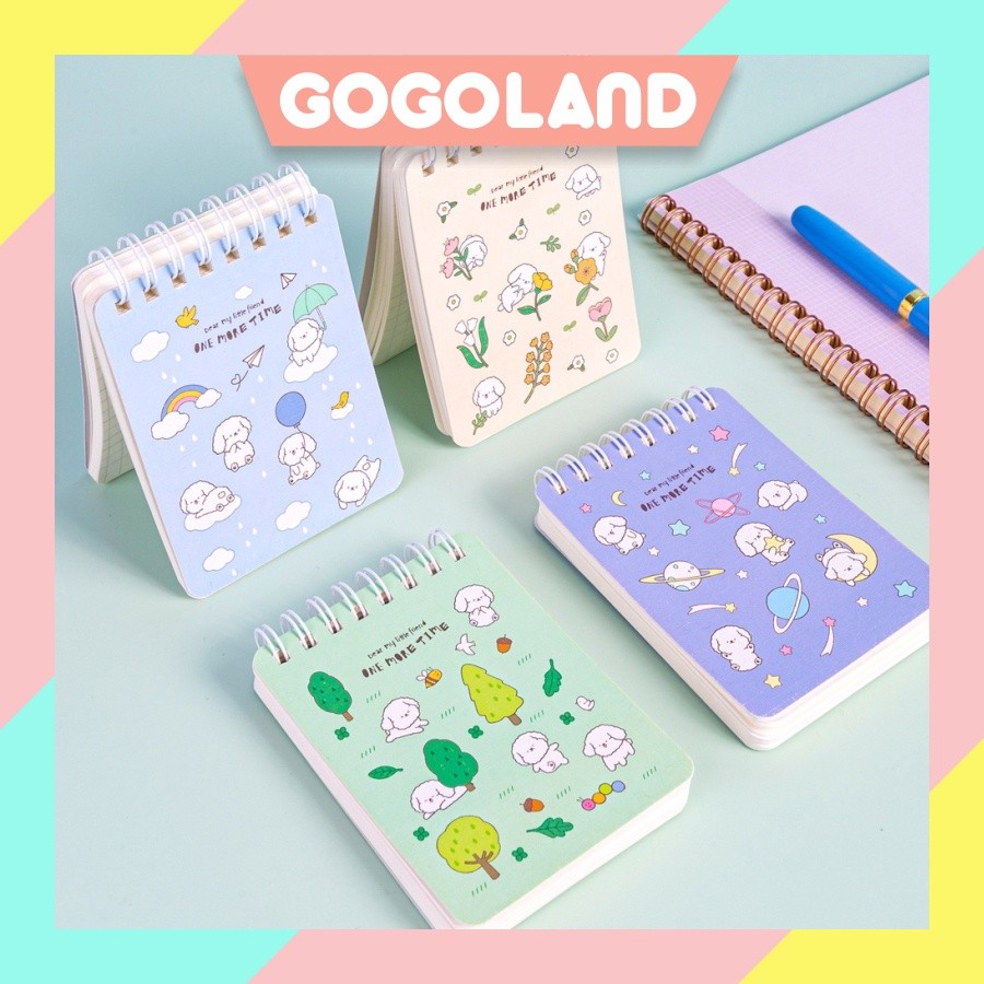 

⭐Gogoland⭐ Spiral Notebook / Buku Tulis Buku Catatan Spiral Mini Pocket Size A7 S025