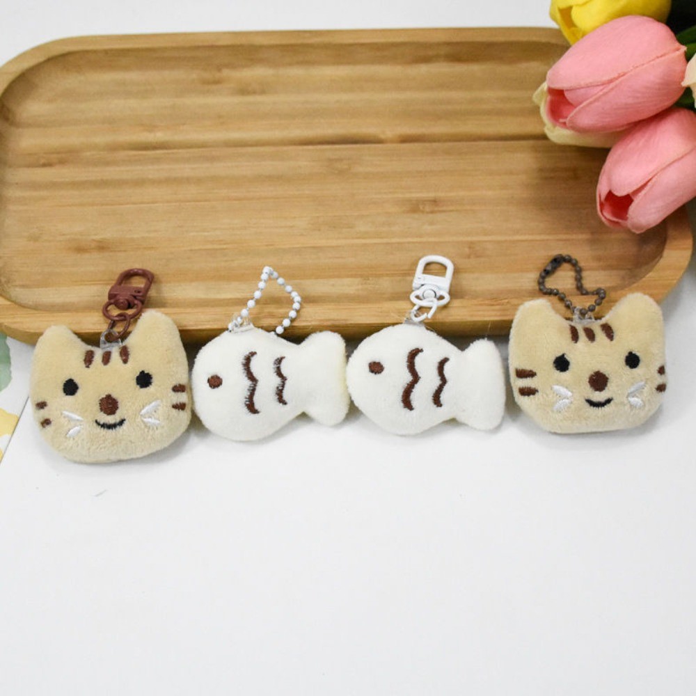 Cat Fish Cat Fish Plush Doll Keychain Key Chain Creative Little Cat Plush Keychain Plush Stuffed Ani