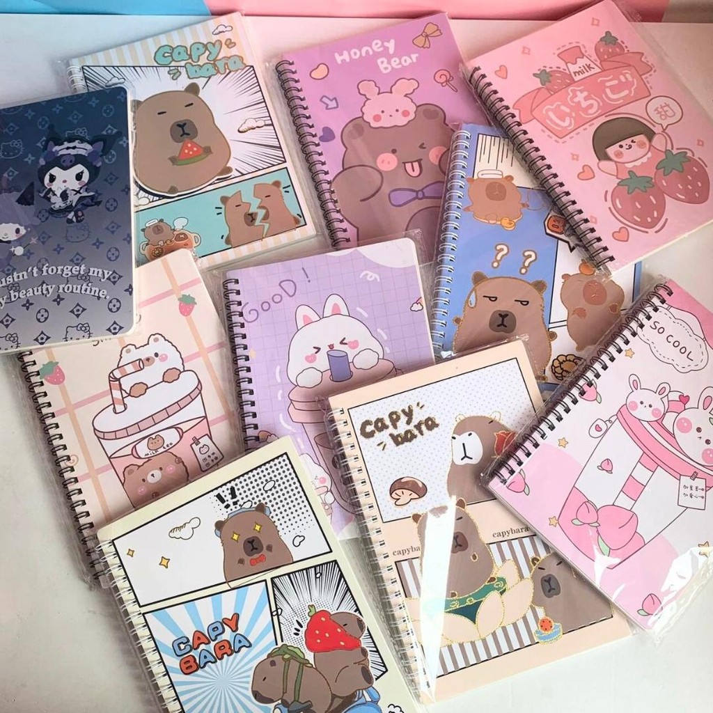 

BUKU TULIS BINDER DENGAN SAMPUL BERGAMBAR note book stationery alat tulis sekolah