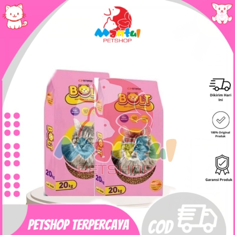 Makanan Kucing Bolt Cat Salmon 20kg