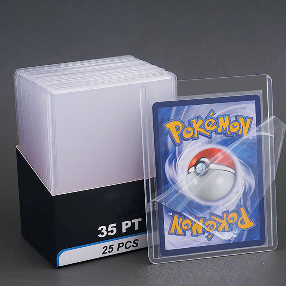 

35PT Clear Toploader Kpop Idol Photocard Sleeve Acrylic Card Display Stands Set for Popcorn