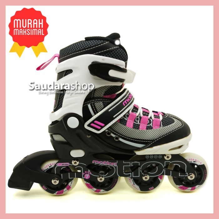 Sepatu Roda In-Line MOTION Roda FULL KARET Roller Skate Roda Karet - Smooth Rolling di Semua Medan