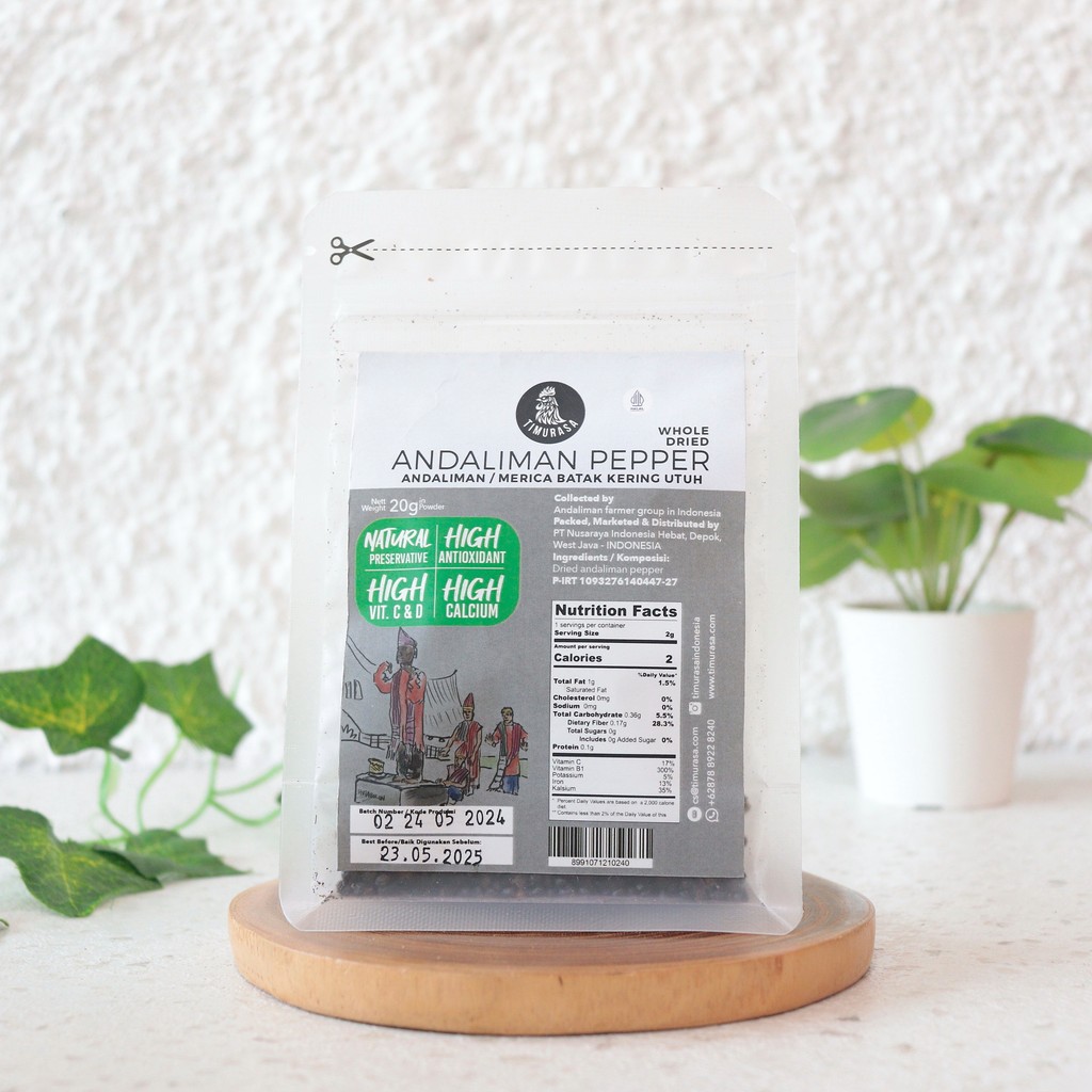 

20G Dried Andaliman Pepper - Natural Merica Batak - TIMURASA