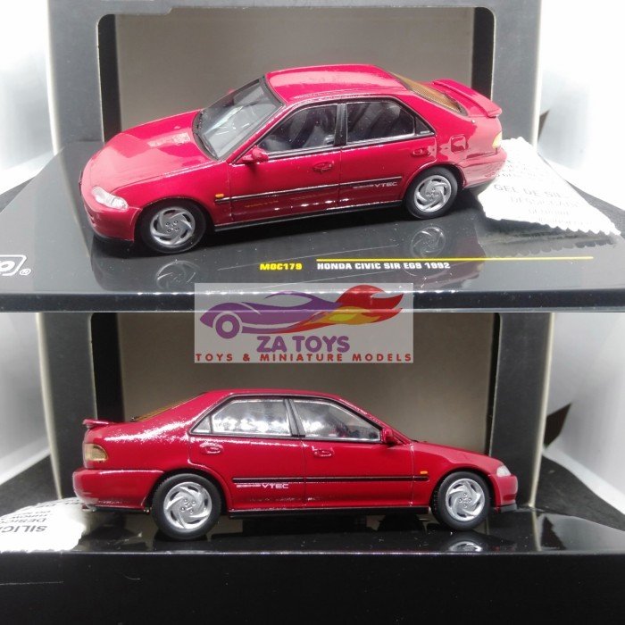 KMS99 Diecast Honda Civic Genio Sir EG9 Merah 1992 by IXO Models Skala 1:43