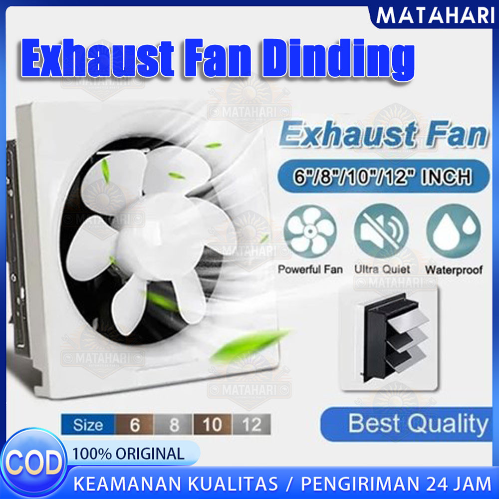 WALL EXHAUST HEXOS/HEKSOS FAN DINDING 10" (25 CM) EXHAUST FAN TEMBOK EXHAUST HEXOS/HEKSOS 10 INCH CE