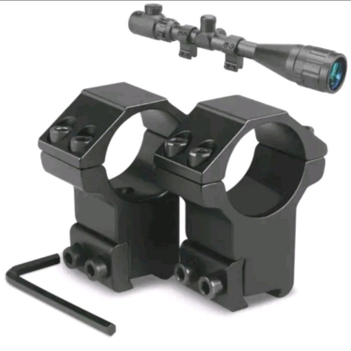 Mounting Teleskop Tinggi/Panjang Dobel Baut