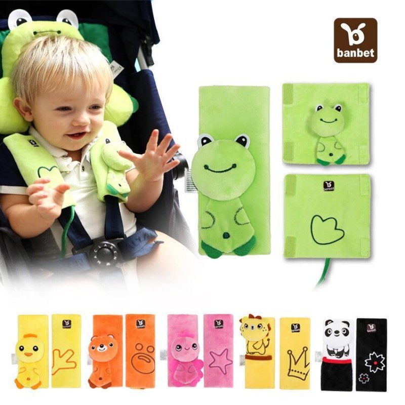 Baby Stroller Seat Belt  Cover Baby Car Seat Belt Cushions Pads Pram Accessories Baby Neck Pad Prote