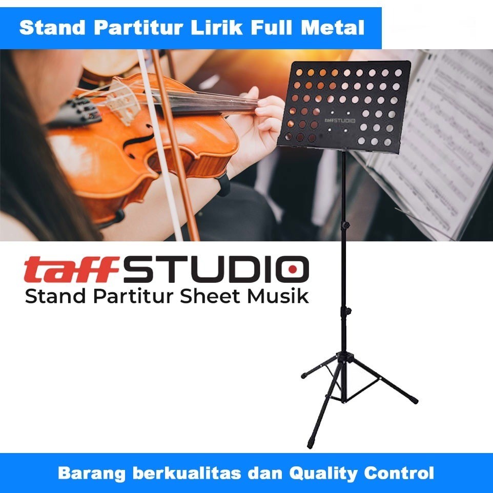Stand Partitur Sheet Musik - Stand Buku Lirik teks book