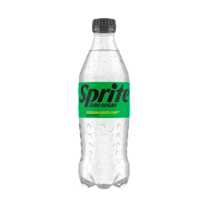 

Sprite lemon lime Zero sugar minuman Bersoda bebas gula 390ml