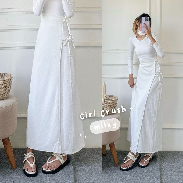 Shopping - ROK WANITA KOREA / GIRLS CRUSH COQUETTE SKIRT / Rok Wanita Kekinian / Rok Pink Coquette A