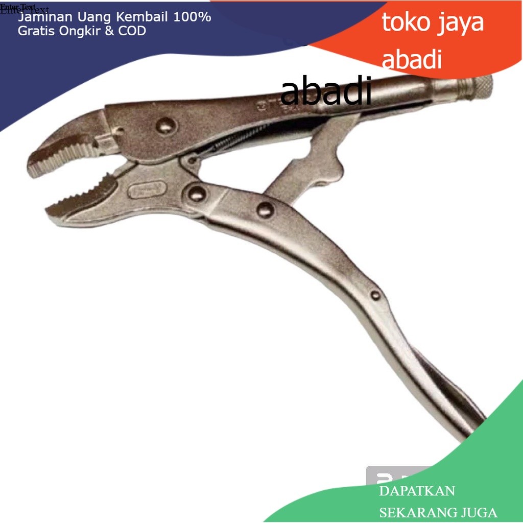 

Tekiro tang buaya bengkok 10" / locking grip pliers curved