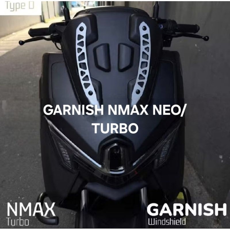 GARNIS WINDSHIELD VISOR NMAX NEO NMAX TURBO TECH MAX BAHAN TEBAL 3MM 1 SET KIRI KANAN