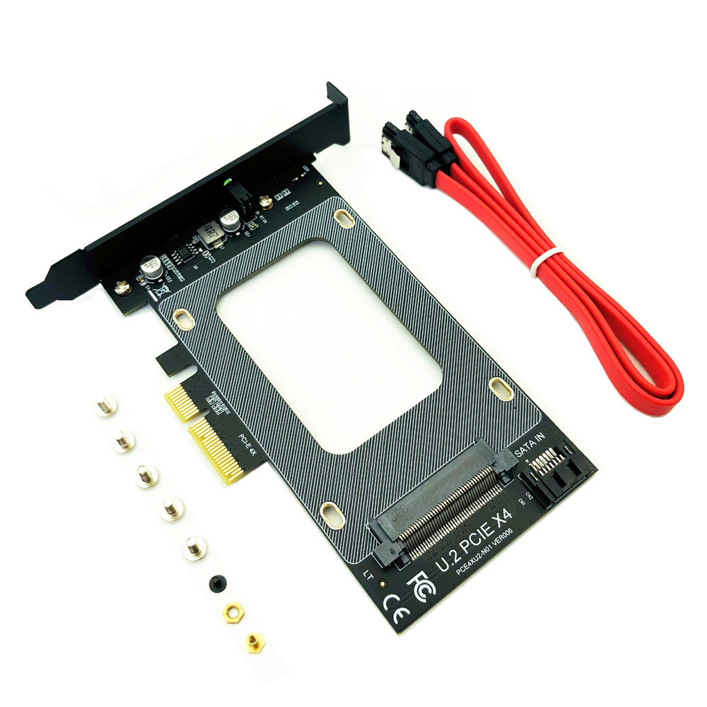 PCI-E Riser 3.0 4X to U.2 SFF-8639 Adapter PCIe U.2 SSD to PCI Express Card Support U.2 SSD 2.5" SAT