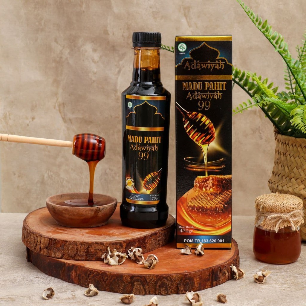 

Madu Pahit Adawiyah Hitam Asli 100% Original Tanpa Campuran 99 Insulin Herbal Jamu Sambiloto